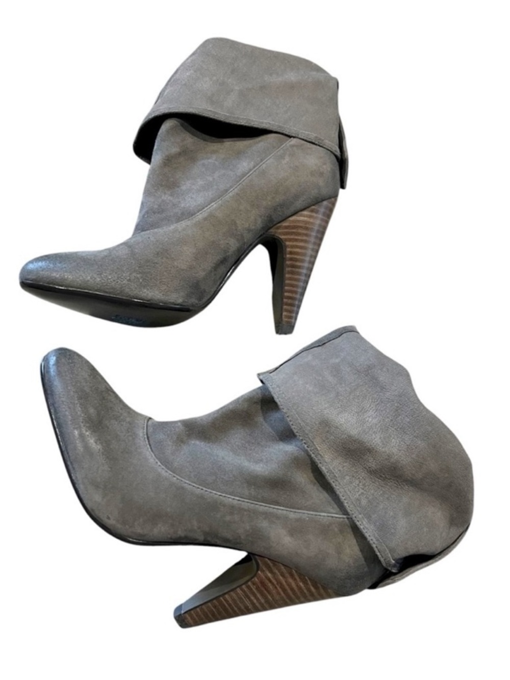 NWOT ASH Taupe/Gray Suede Women's Booties. Size 10. Retail price $195.